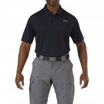Поло 5.11 Tactical PINNACLE SHORT SLEEVE цвет Dark Navy (724) RANGE RED (477)